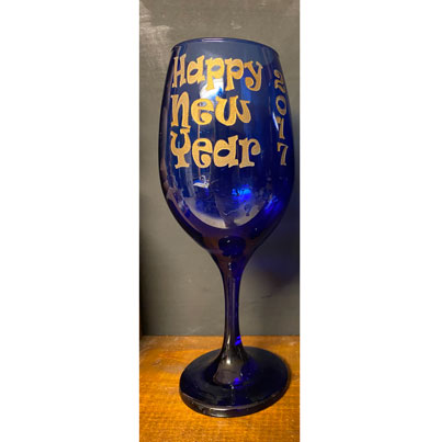 Blue Wine Glass Drinkware Glass