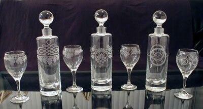 Glass and Decanter Set Drinkware Glass