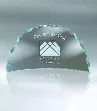 Media Luna, Rope Edge – Small Awards - Jade Glass Edge