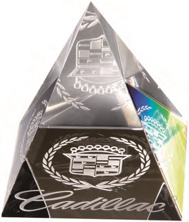 Pyramid Paperweight 1454 Paperweights - Crystal Paperweight