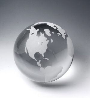 Clear Globe – 60mm, small Paperweights - Crystal Small