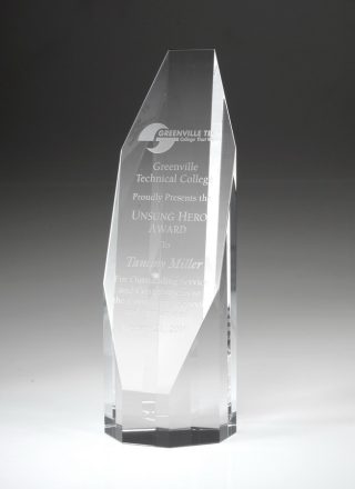 Octagon Tower – Large, Optical Crystal Awards - Crystal Large