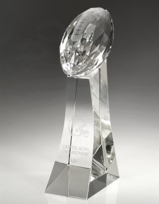 Football Trophy – Extra Large Awards - Crystal Football Large