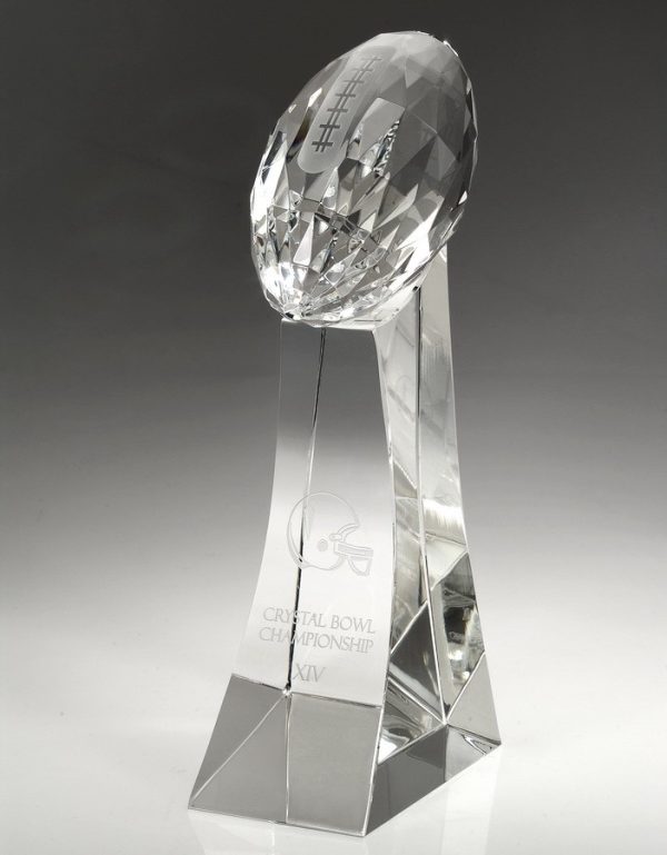 Football Trophy – Extra Large Awards - Crystal Large