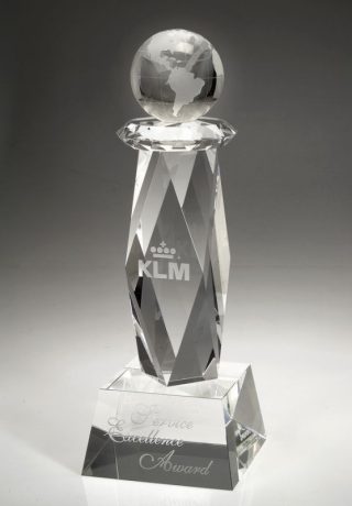 Ultimate Globe Trophy – Small Awards - Crystal Small