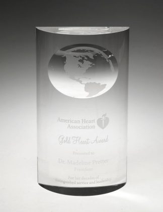 Mirage Globe – Large Awards - Crystal Globe Large