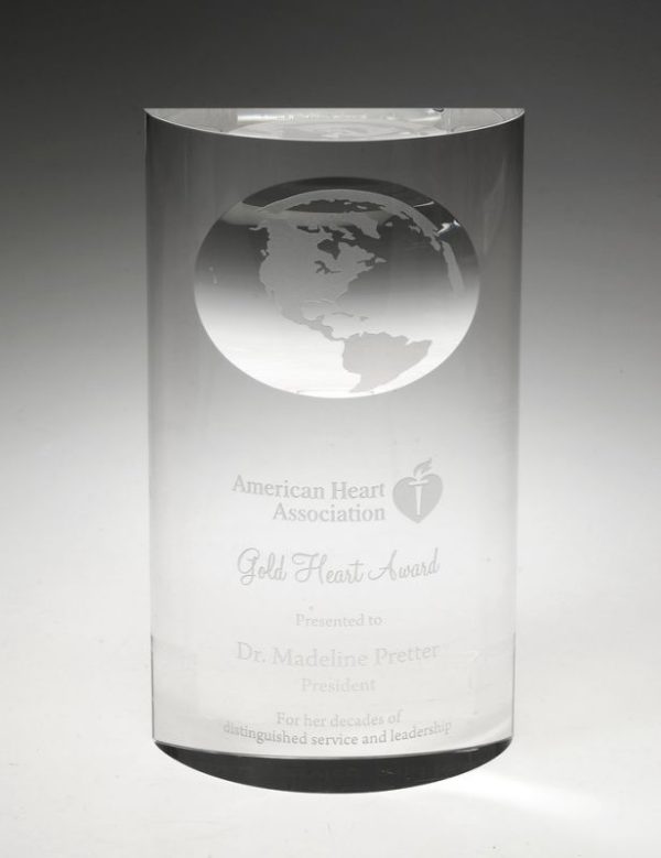 Mirage Globe – Large Awards - Crystal Large