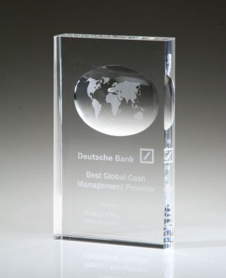 Illusion Globe – Large Awards - Crystal Globe Large