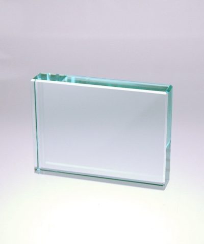 Jade Glass Paperweight 3 inches x 4 inches - Image 3