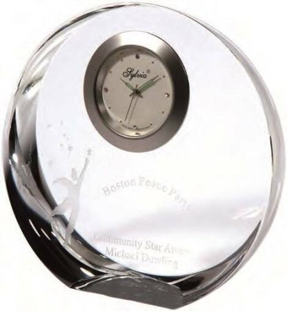 Faceted Oval Clock Clocks Clock