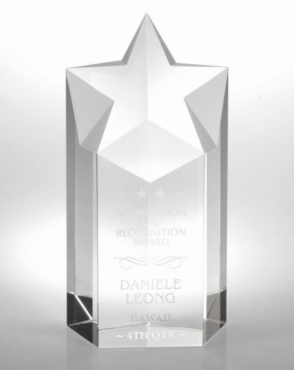 Star 1 – Large,Optical, Crystal Awards - Crystal Star Star