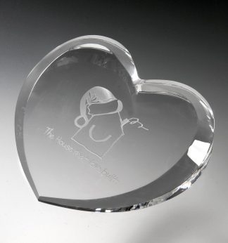Heart Paperweight Paperweights - Crystal Paperweight