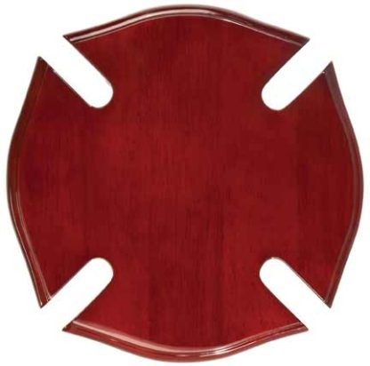 Rosewood Piano Finish Maltese Cross Plaque 10 inch Crosses Plaque