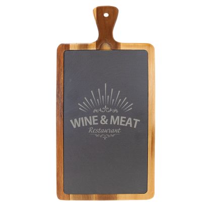 Acacia Wood/Slate Cutting Board 16×7 Cutting Boards Board