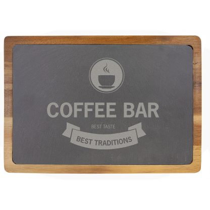 Acacia Wood/Slate Cutting Board 13 x 9 Cutting Boards Board