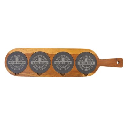 Acacia Wood/Slate Serving Board Serving Serving