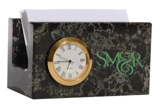 Business Card Holder W/ Clock Business Card Holders Business