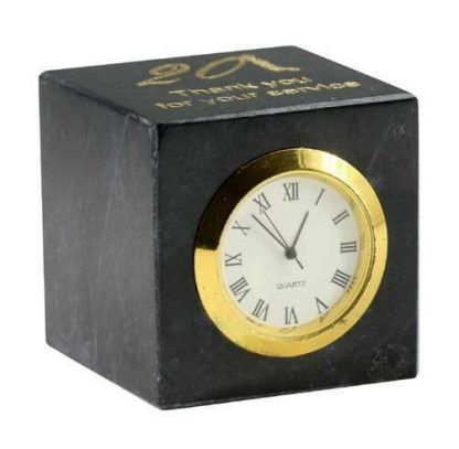 Marble Cube Clock Clocks Marble