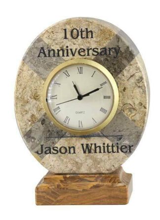 Marble Oval Clock Clocks Marble