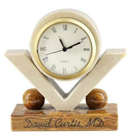 Large Marble V Clock Clocks Large