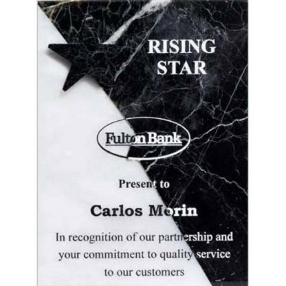 White and Zebra Plaque Awards - Marble and