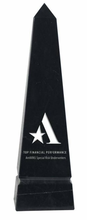 10 inch Grooved Obelisk Award Awards - Marble Obelisk