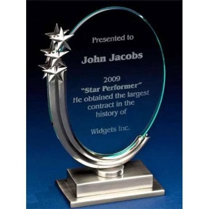 Medium Steel Shooting Star Award Awards - Marble Star