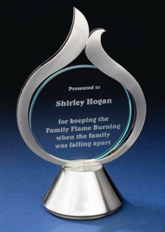 Small Steel Flame Award Awards - Marble Award