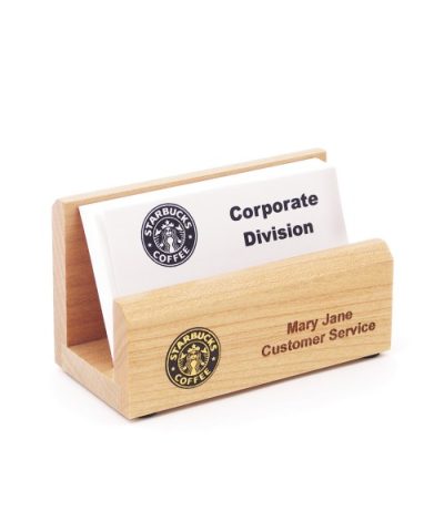 Maple Business Card Holder