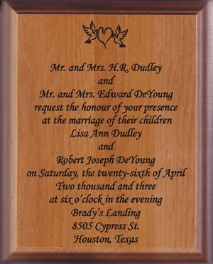 Engraved Wood Plaque 8×10 Plaques - Wood Wood