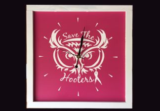 Wood – Color Clock with custom face 12 in x 12 in Clocks Wood