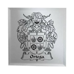Family Crest Mirror – Personalized 12 inch x 12 inch Mirrors Mirror