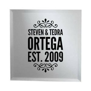 Established Floral Mirror - Personalized