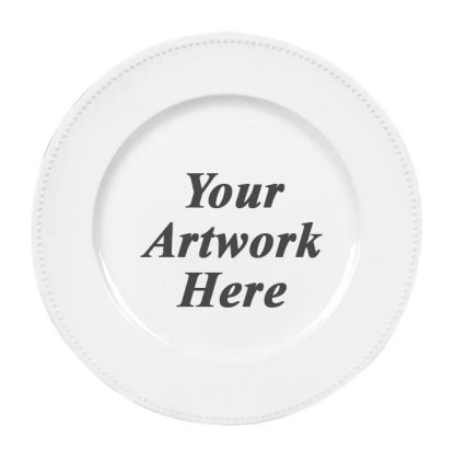 White Pearl Plastic – Charger Plate – 13 inches Plates plastic