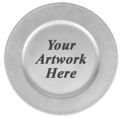 Silver Plastic – Charger Plate – 13 inches Plates plastic