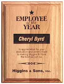 4X6 GENUINE RED ALDER PLAQUE 4 x 6 Plaque Plaque