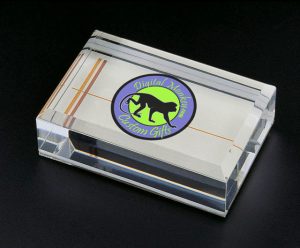 Acrylic Magnetic Business Card Paperweight