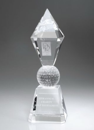 Golf Scepter – Small Awards - Crystal Small