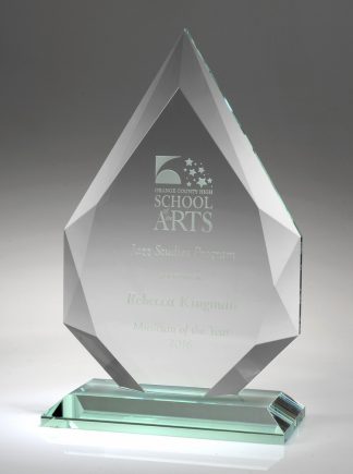 President Jade Pyramid Crystal Award Engraving Included 6 H Custom President Award 