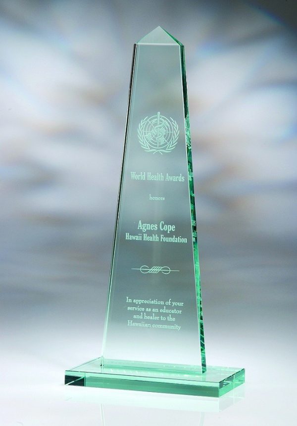 Obelisk – X Large, Jade Glass Awards - Jade Glass Glass