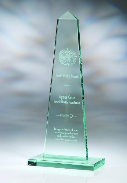 Obelisk – XX Large, Jade Glass Awards - Jade Glass Glass