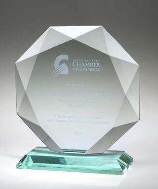 Diamond – Small, Jade Glass Awards - Jade Glass Glass