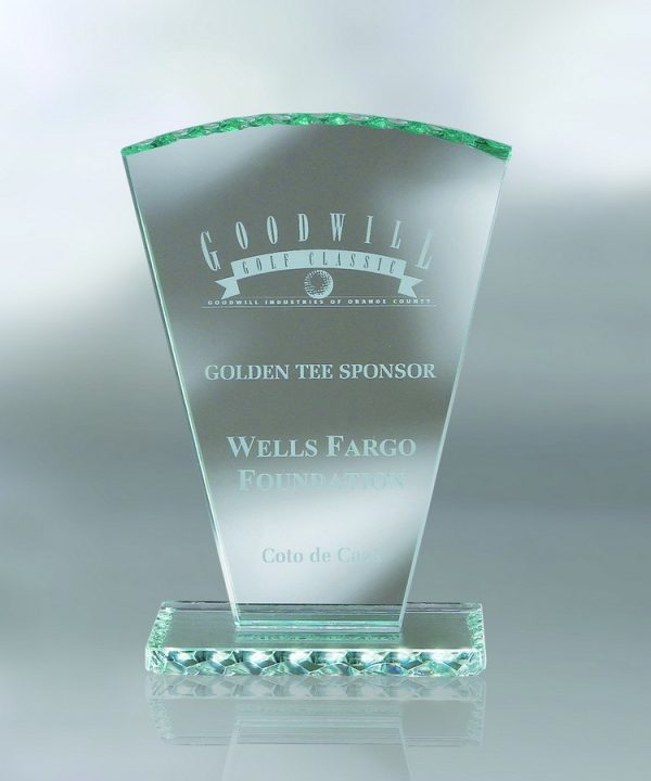 Fan – Large Awards - Jade Glass Large