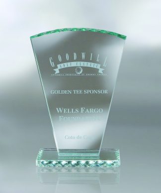 Fan – Small Awards - Jade Glass Small