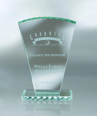 Fan – Medium Awards - Jade Glass Medium