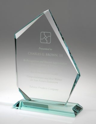 Summit – Small, Jade Glass Awards - Jade Glass Glass