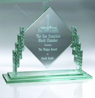 Diamond Award Awards - Jade Glass Diamond