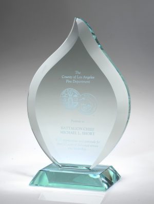 Flame – Small, Jade Glass Awards - Jade Glass Jade