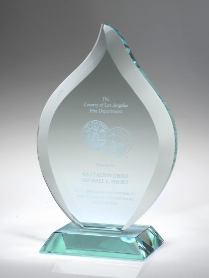 Flame – Small, Jade Glass Awards - Jade Glass Glass