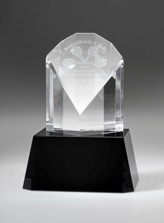 Peacock – Small, Optical Crystal Awards - Crystal Small